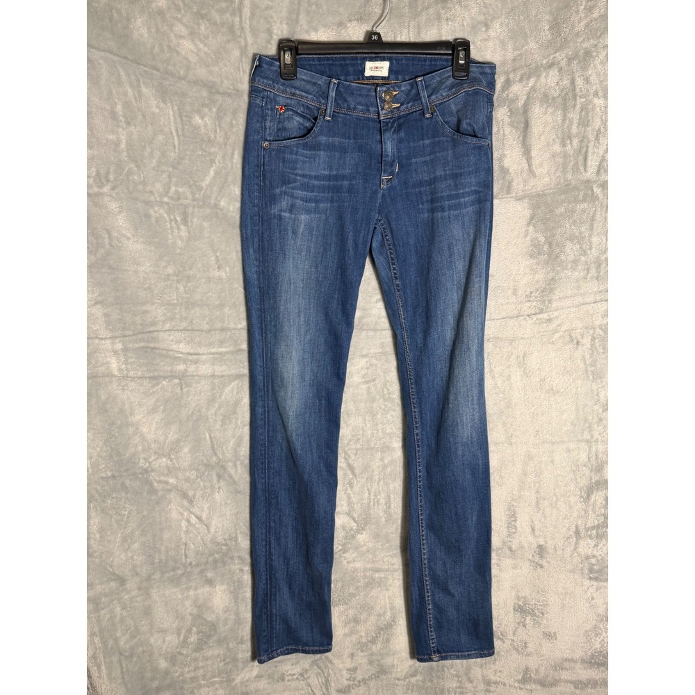 Hudson Skinny Jeans Womens Blue Flap Pocket Double Button size 28 Made
in USA